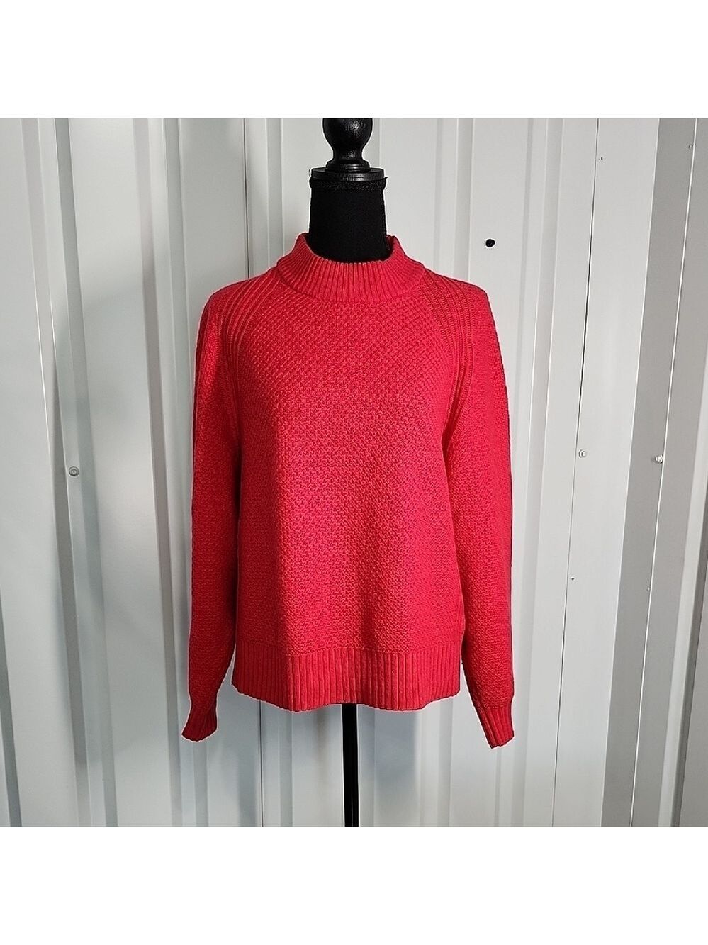 Everlane Womens Pink 100% Recycled Cashmere Mock Neck Sweater Size Small